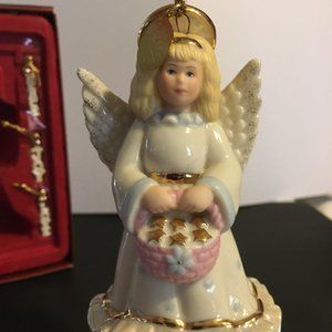 Lenox Starry Angel sentiments ornament